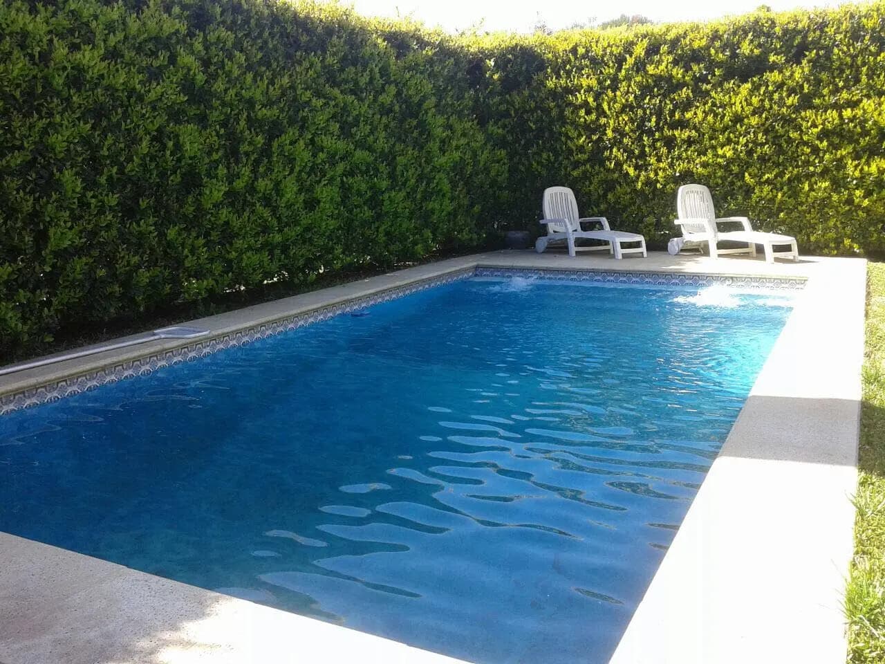 Pileta con spa integrado